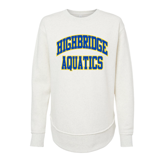 HBAQ 3525 Ladies Fleece Crewneck Sweatshirt