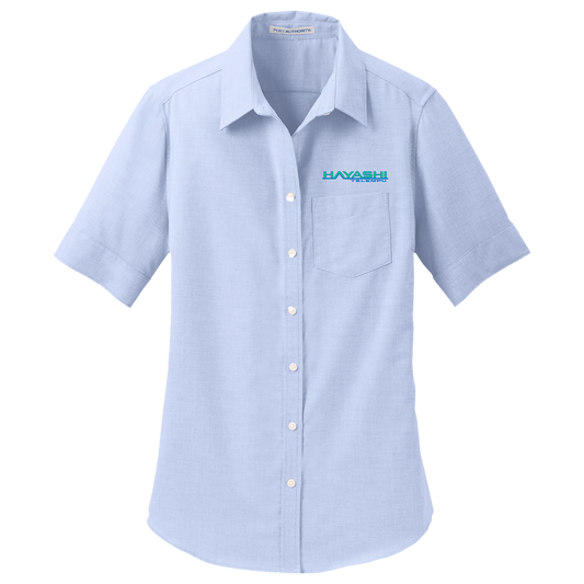 HTNA L659 Ladies Short Sleeve Oxford Shirt