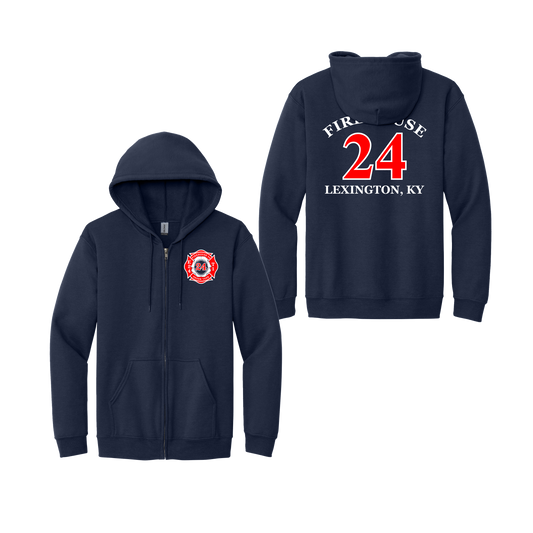 LFD24 18600 Gildan Full Zip Hoodie