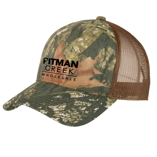 Pitman Creek Structured Camouflage Mesh Back Cap