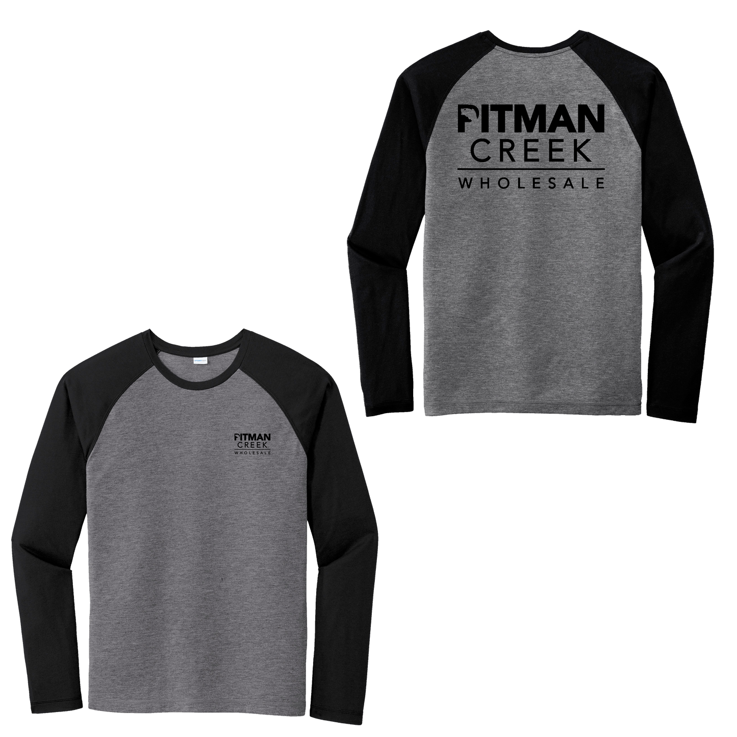 Pitman Creek Tri-Blend Wicking Long Sleeve Raglan Tee