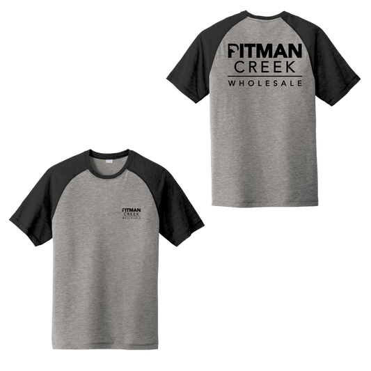 Pitman Creek Tri-Blend Wicking Raglan Tee