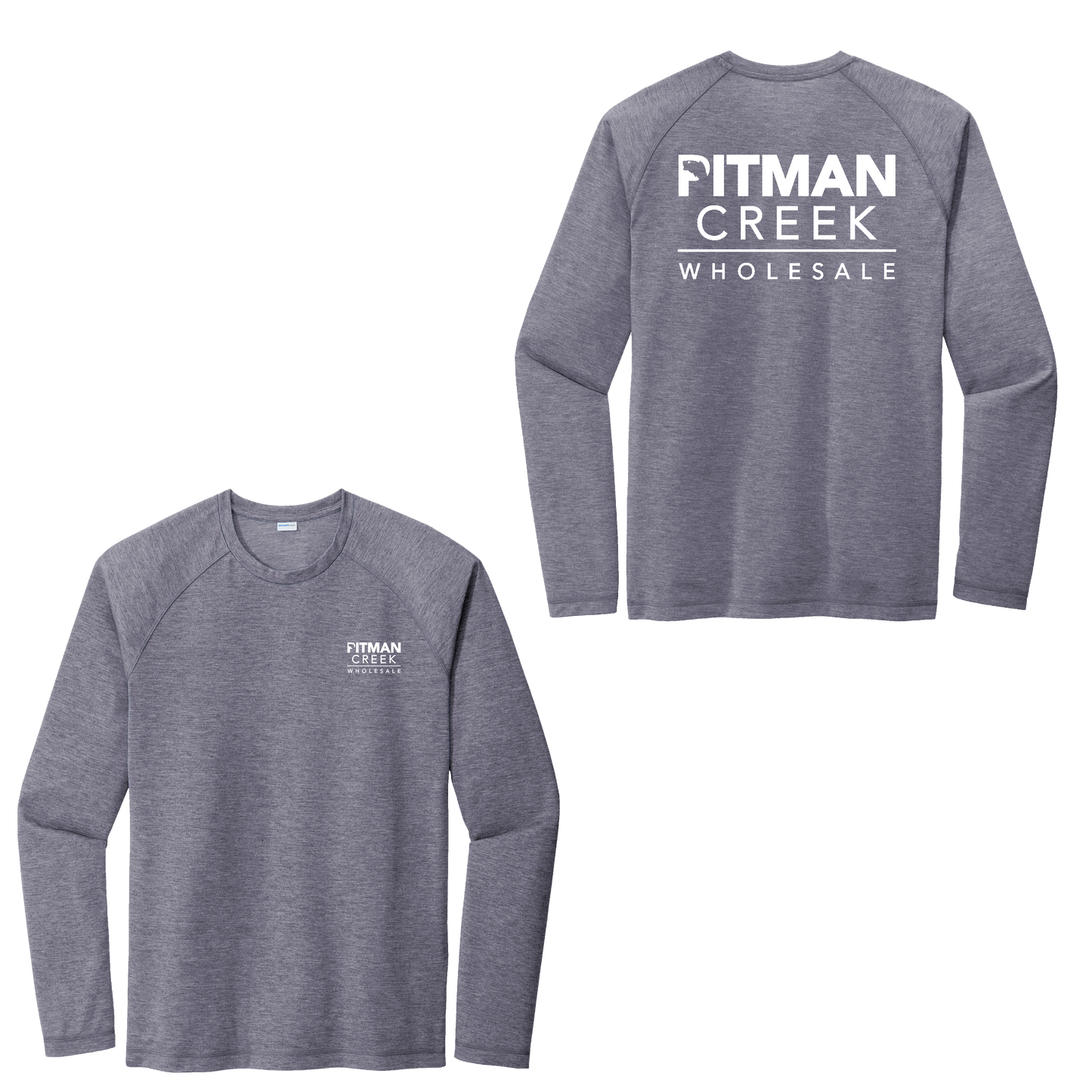 Pitman Creek Tri-Blend Wicking Long Sleeve Raglan Tee