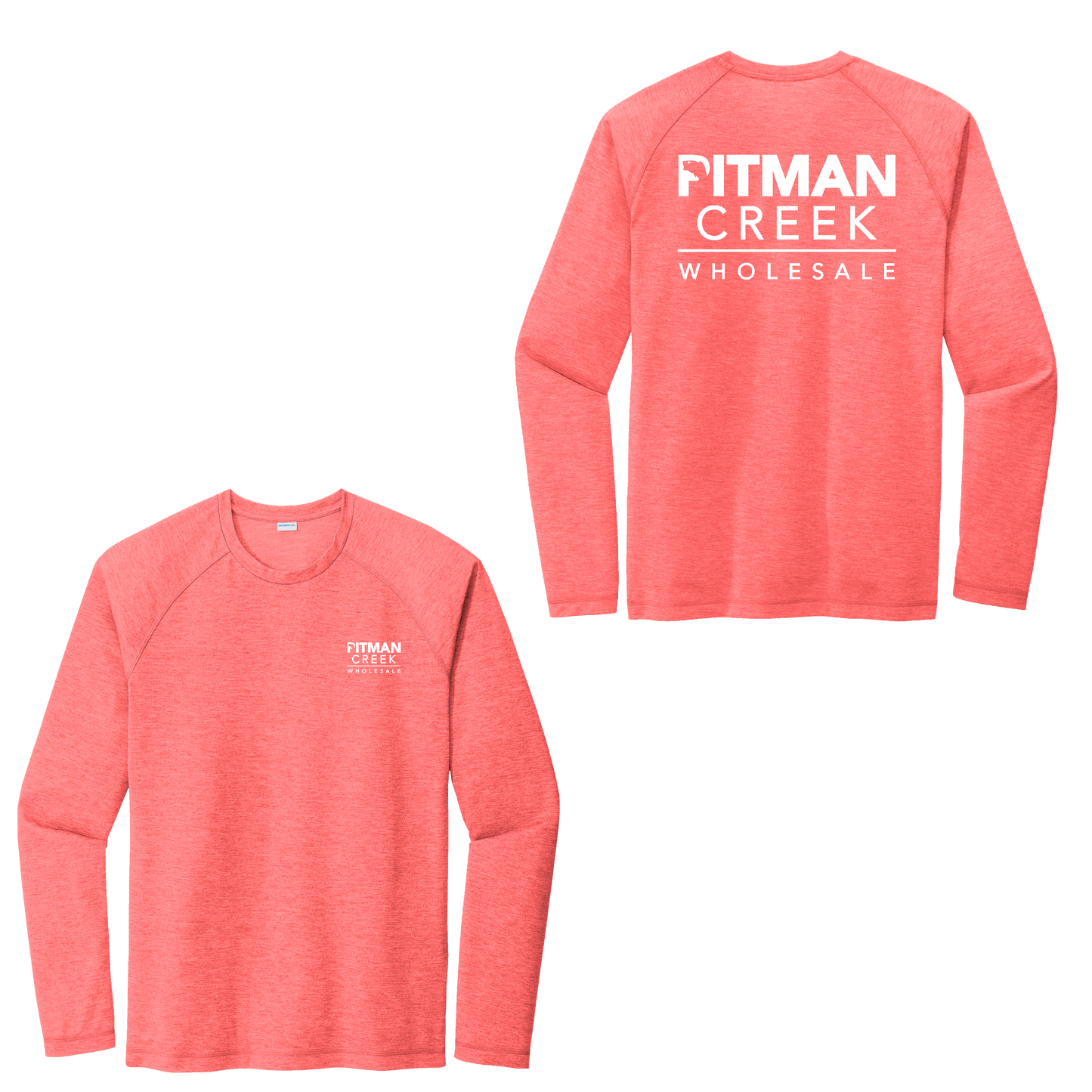 Pitman Creek Tri-Blend Wicking Long Sleeve Raglan Tee