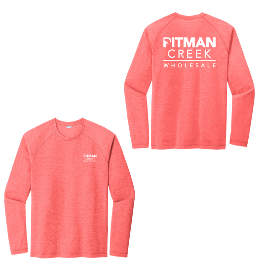Pitman Creek Tri-Blend Wicking Long Sleeve Raglan Tee