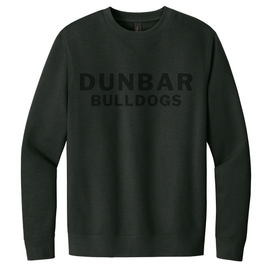 PLD Swim DT6104 Fleece Crewneck Sweatshirt - Blackout Logo