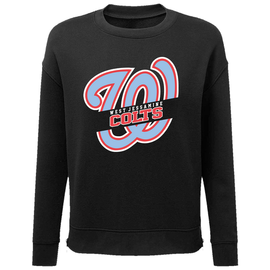 RDES & WJMS TD600 Ladies Side Zip Crewneck Sweatshirt