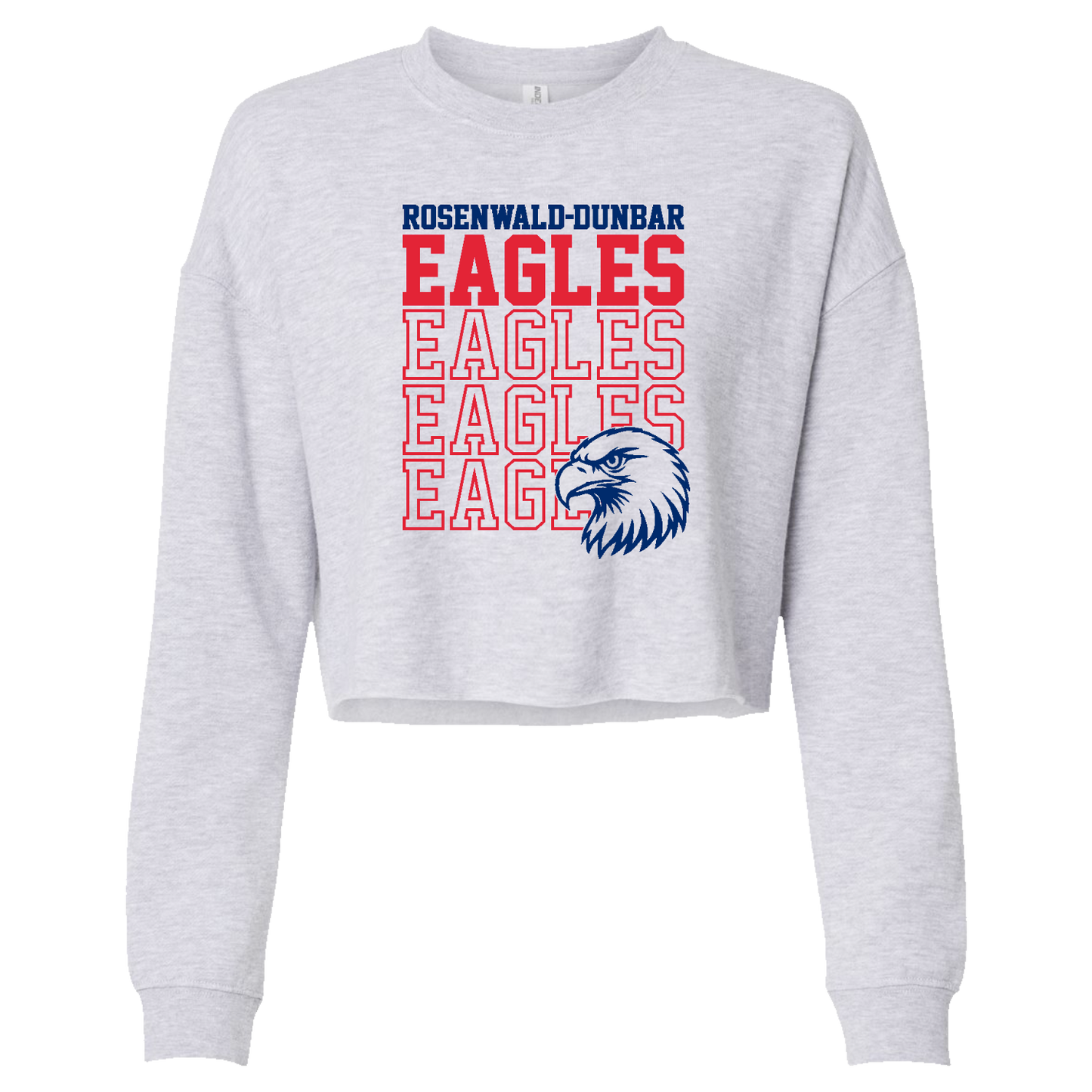 RDES & WJMS AFX24CRP Ladies Crop Crewneck Sweatshirt