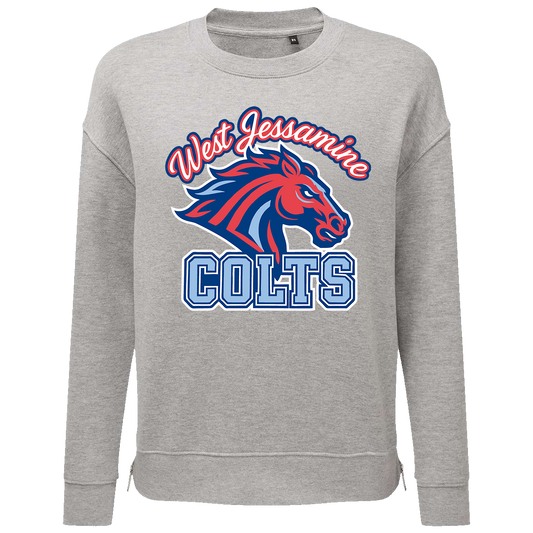 RDES & WJMS TD600 Ladies Side Zip Crewneck Sweatshirt