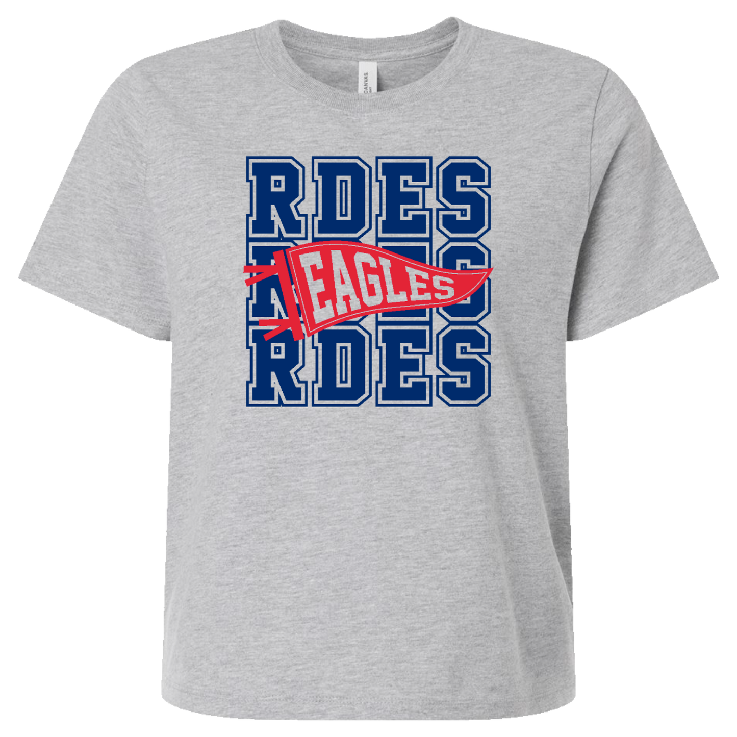 RDES & WJMS 6110 Ladies Bella Crop Tee
