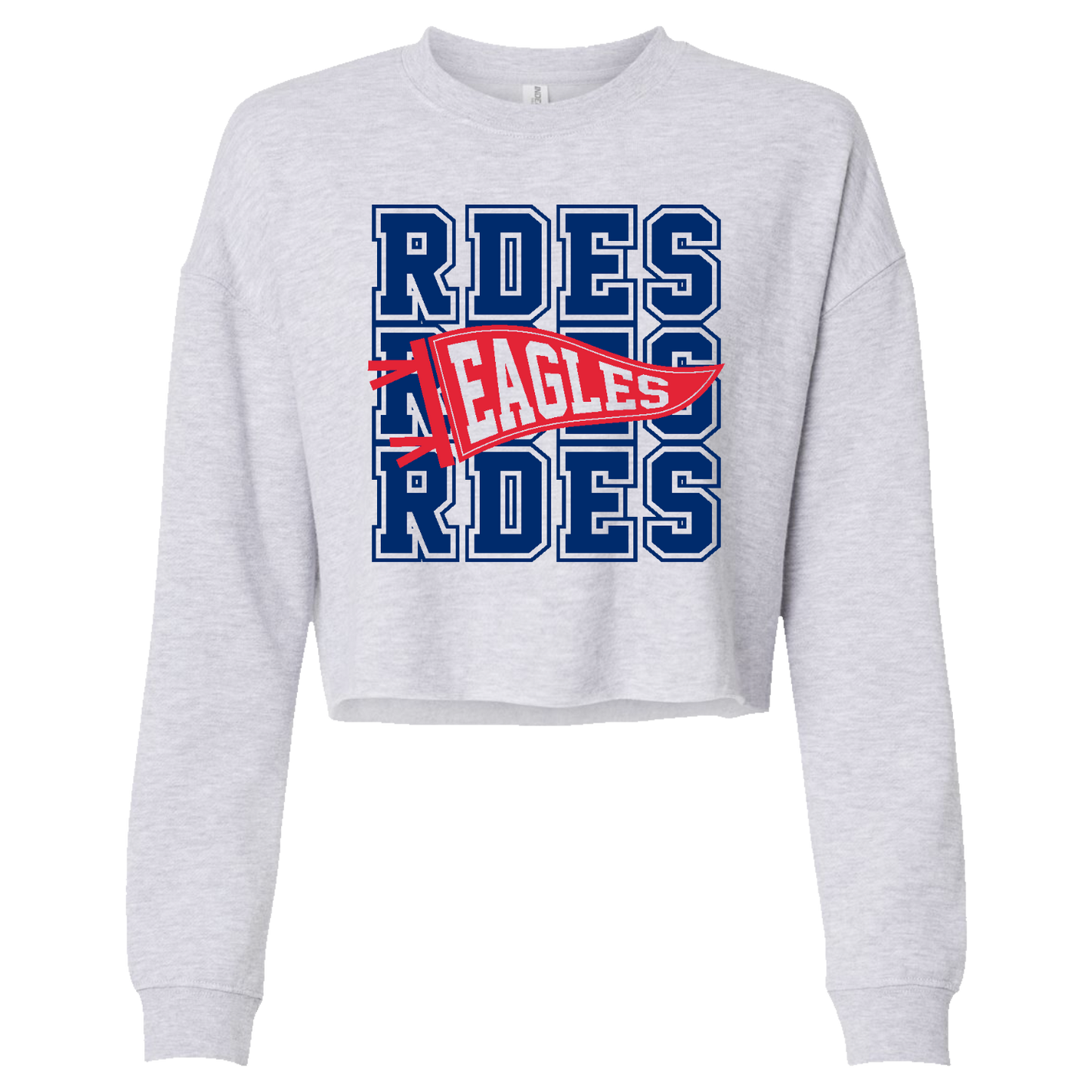 RDES & WJMS AFX24CRP Ladies Crop Crewneck Sweatshirt