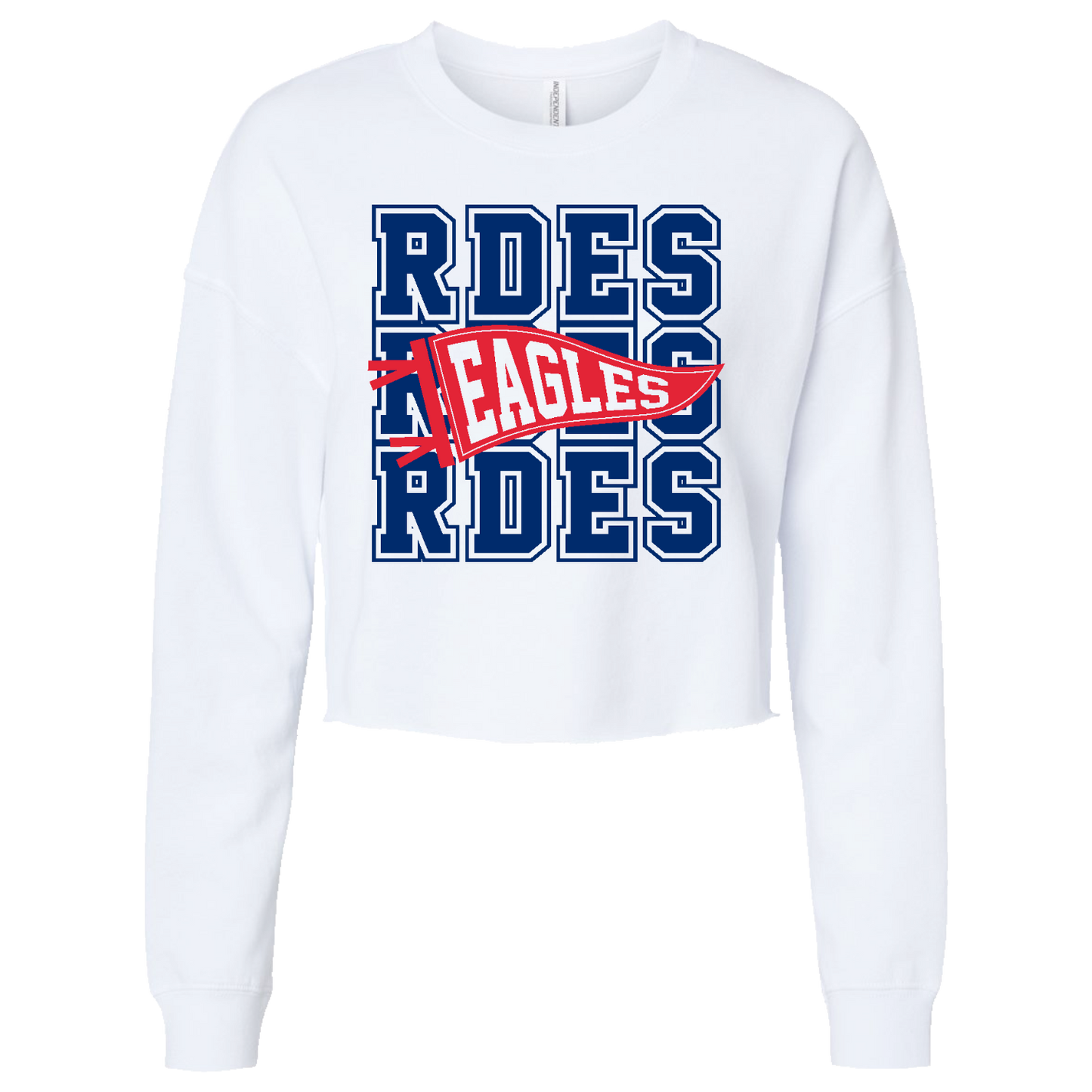 RDES & WJMS AFX24CRP Ladies Crop Crewneck Sweatshirt
