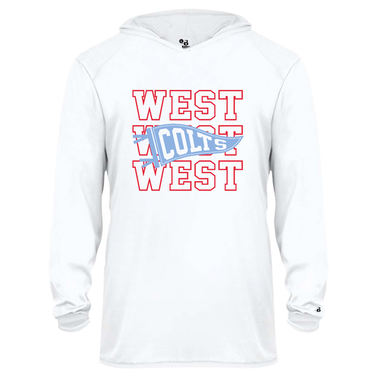 RDES & WJMS 2105 Youth Long Sleeve Hooded Tee