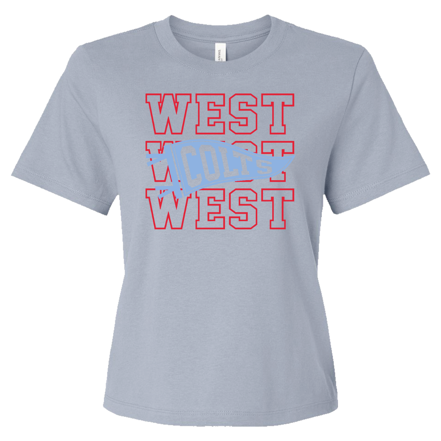 RDES & WJMS 6110 Ladies Bella Crop Tee