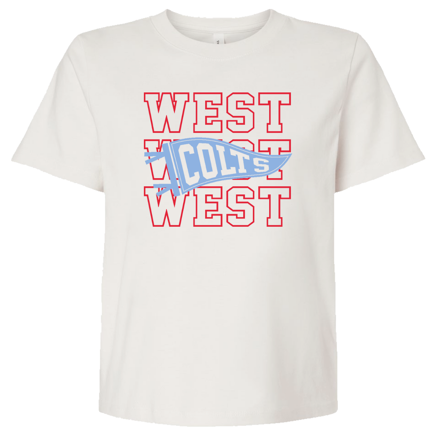 RDES & WJMS 6110 Ladies Bella Crop Tee