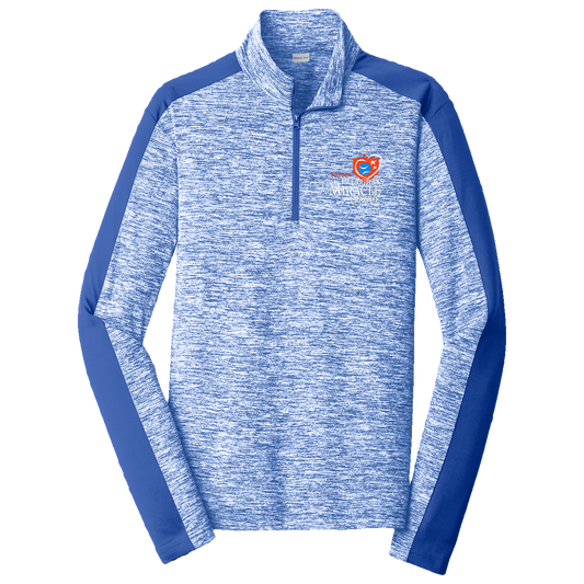 TBML ST397 Sport Tek Posicharge Electric Heather Colorblock 1/4 Zip Pullover