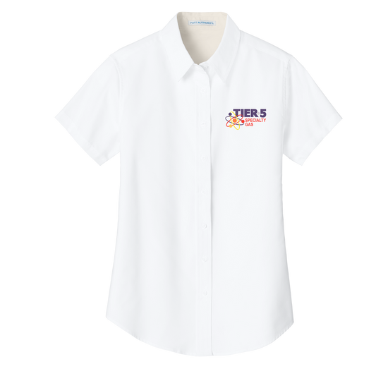 Tier 5 Specialty Gas L508 Port Authority Ladies short sleeve easy care shirt