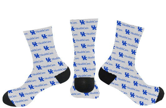 UK HealthCare Custom Sublimated Dress Socks