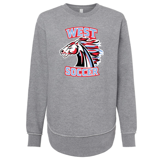 WJHS Soccer 3525 Ladies Crewneck Sweatshirt