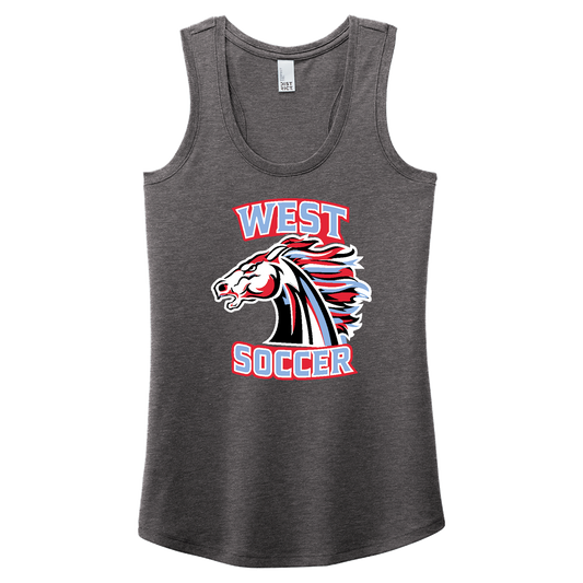 WJHS Soccer DM138L Ladies Racerback Tank