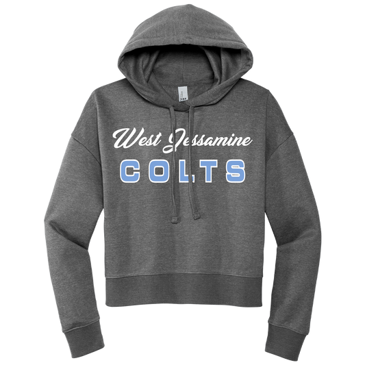 West Jessamine MS PTO Screen Printed DT6101 Ladies Crop Hoodie