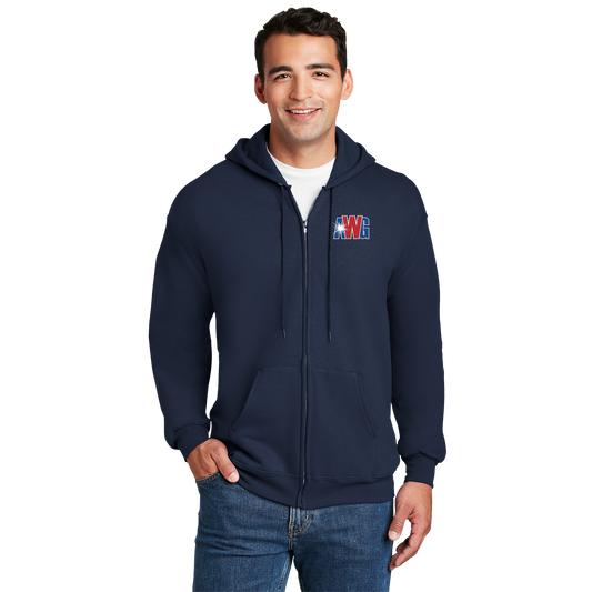 AWG F283 Hanes Ultimate Full Zip Hoodie