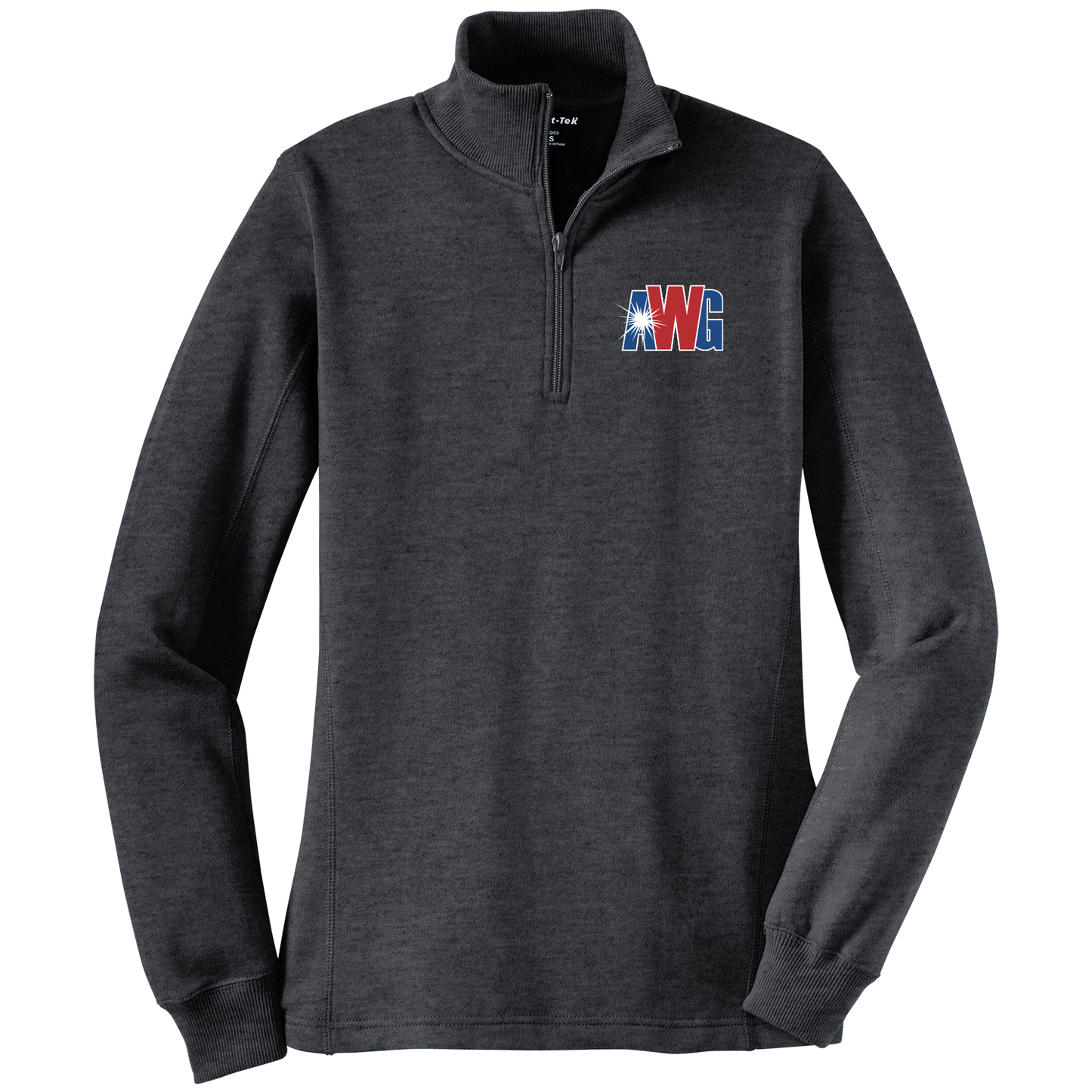AWG LST253 Sportek Ladies 1/4 Zip Sweatshirt