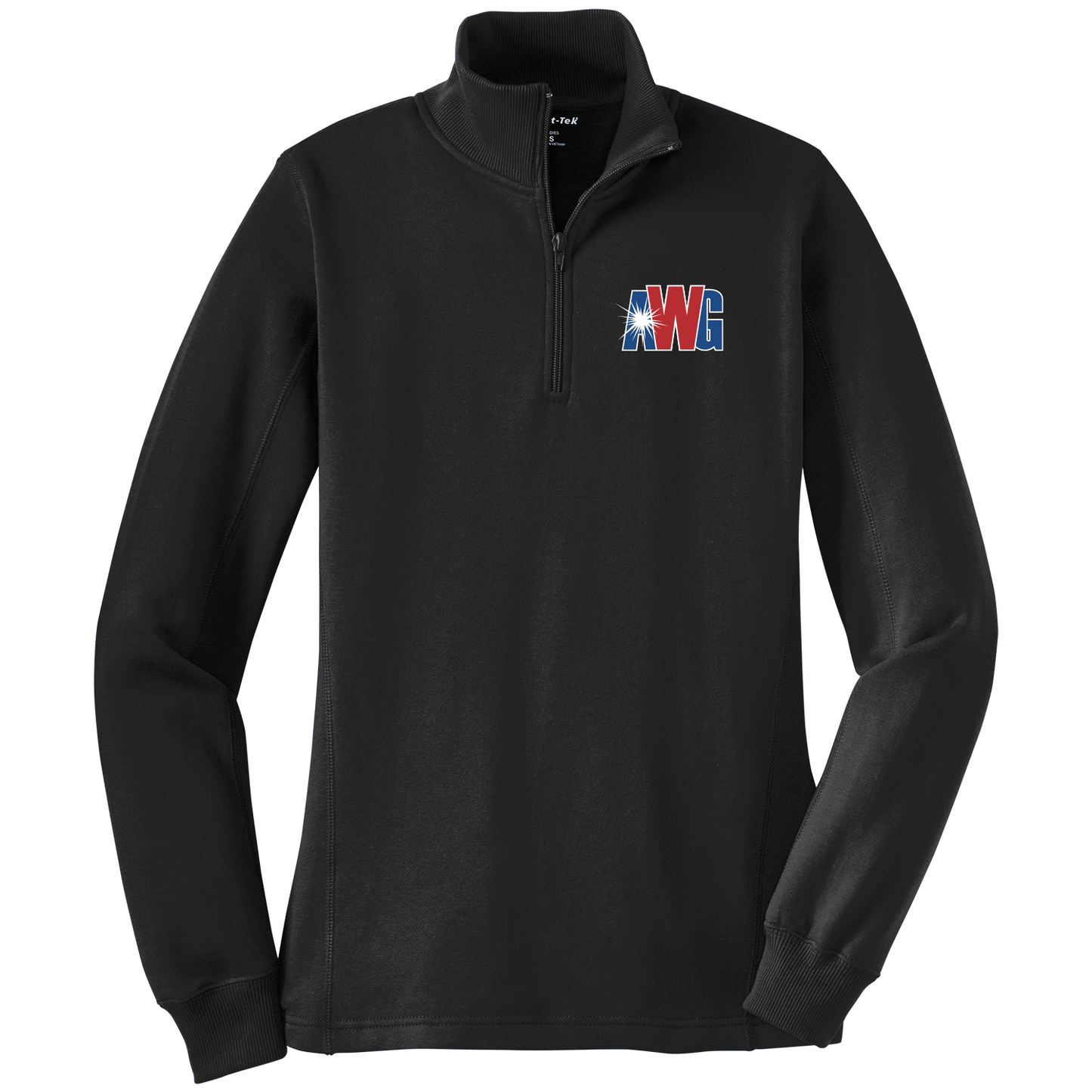 AWG LST253 Sportek Ladies 1/4 Zip Sweatshirt
