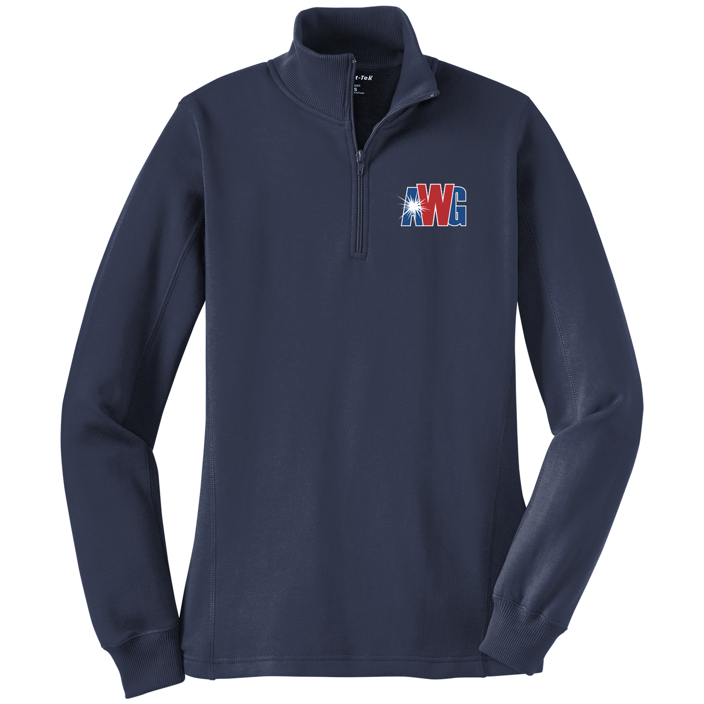 AWG LST253 Sportek Ladies 1/4 Zip Sweatshirt