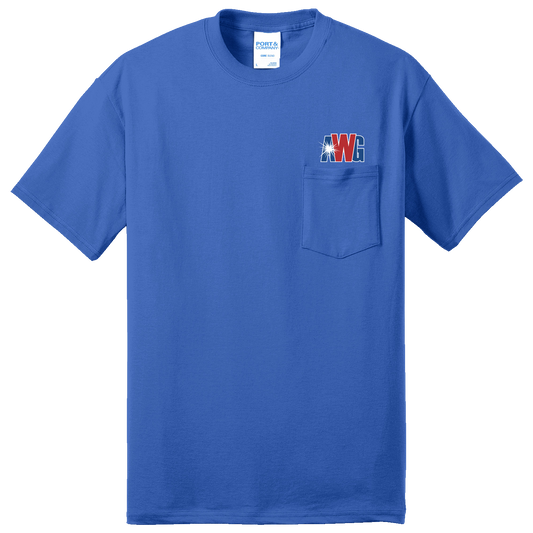 AWG 2300 Gildan short sleeve pocket tee
