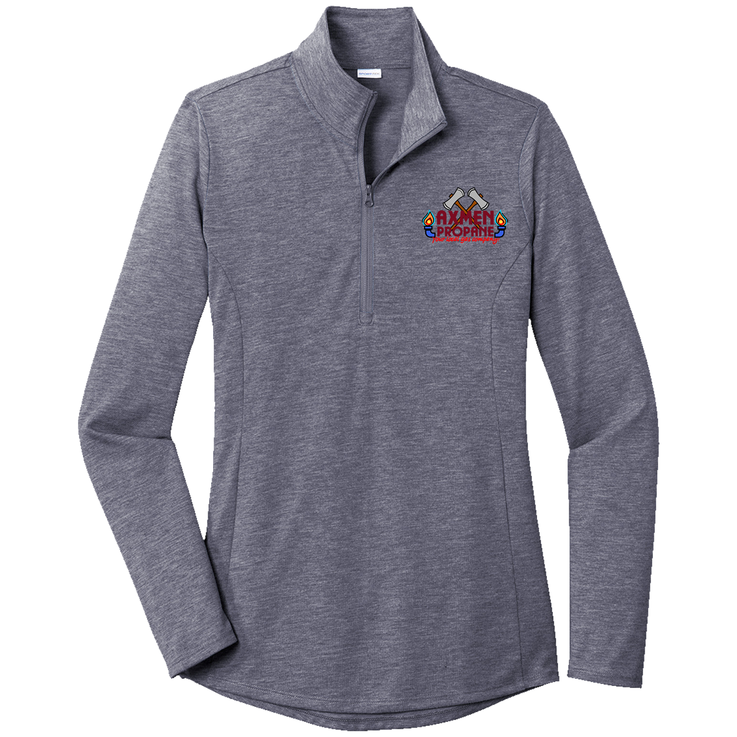 AxMen LST407 Sportek Ladies 1/4 zip Triblend pullover