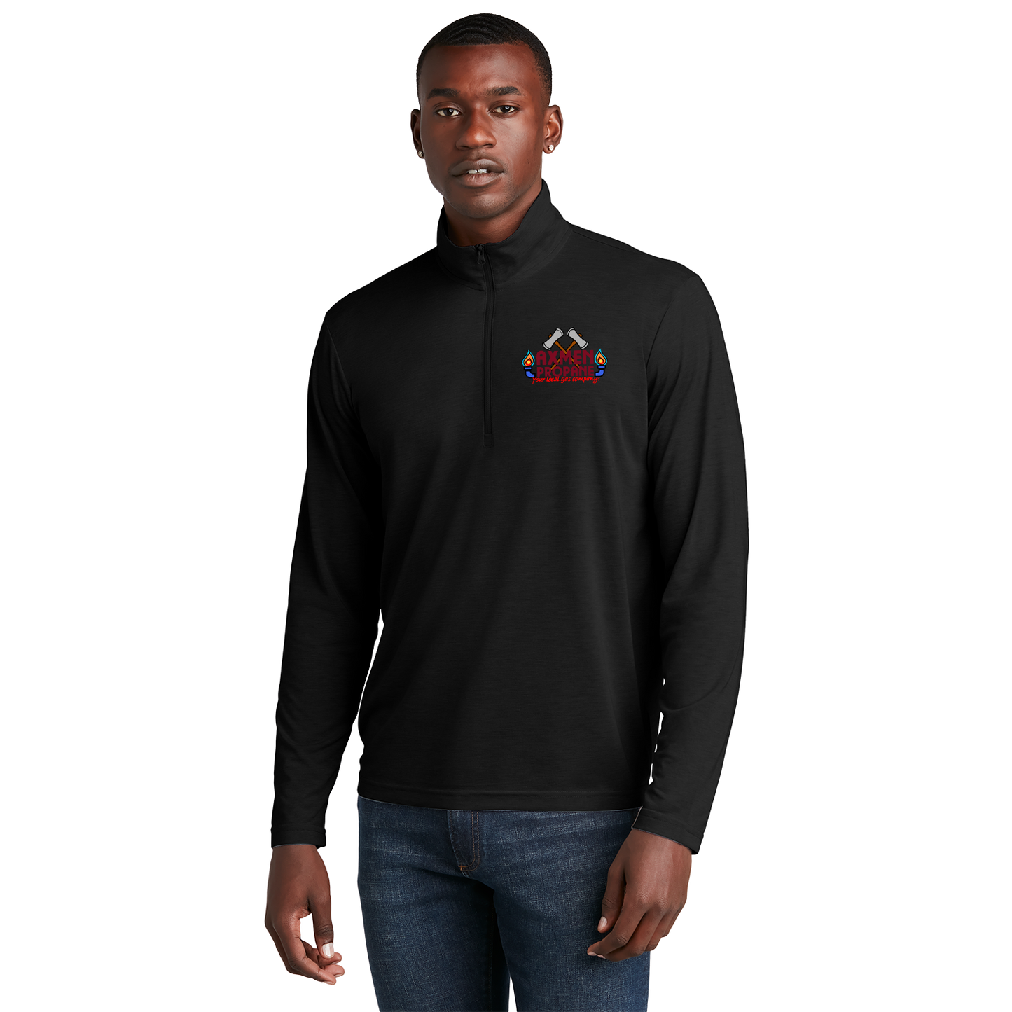 AxMen ST407 Sportek 1/4 zip Triblend pullover