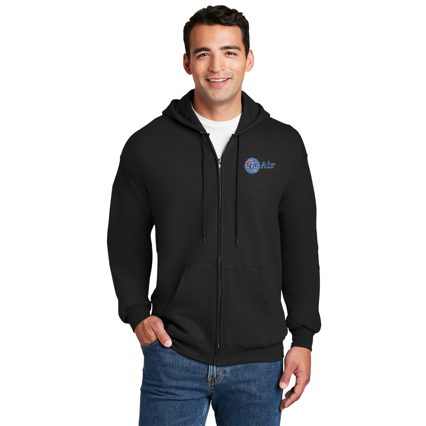 CO2 F283 Hanes Ultimate Full Zip Hoodie