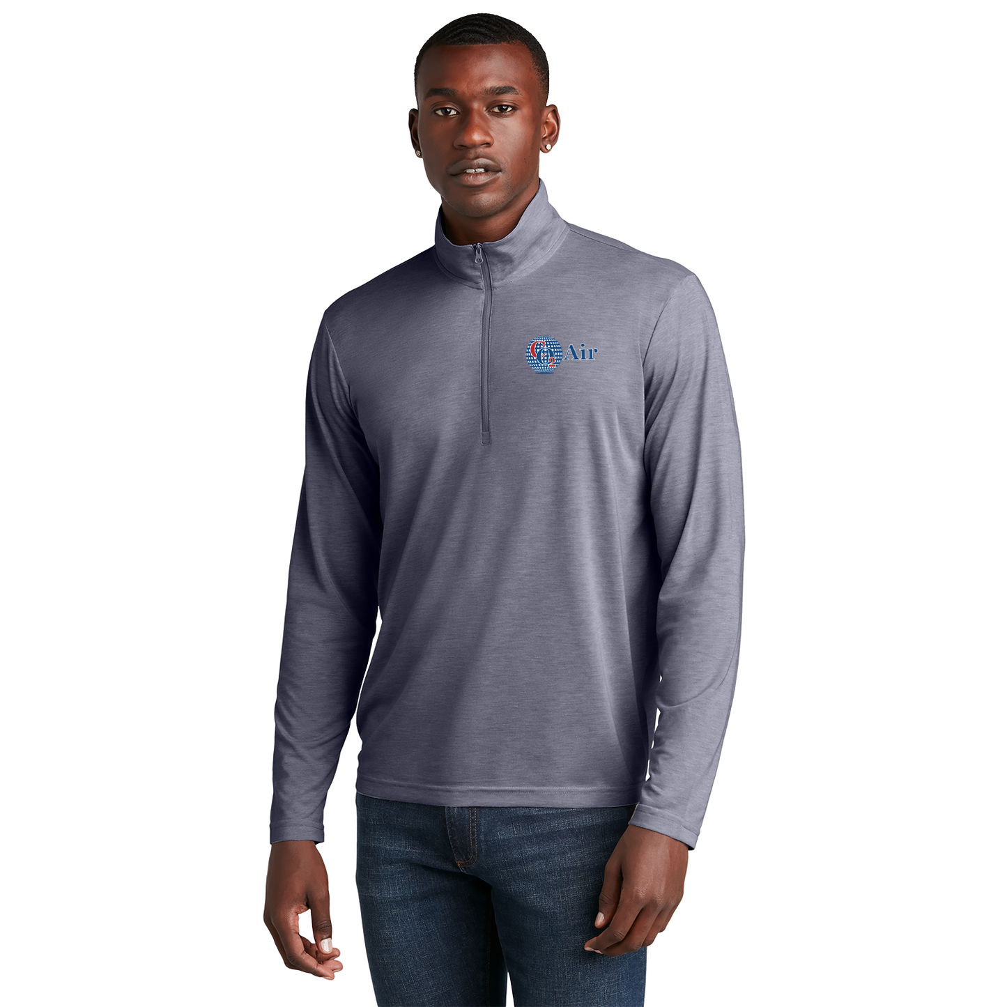 CO2 ST407 Sportek 1/4 zip Triblend pullover
