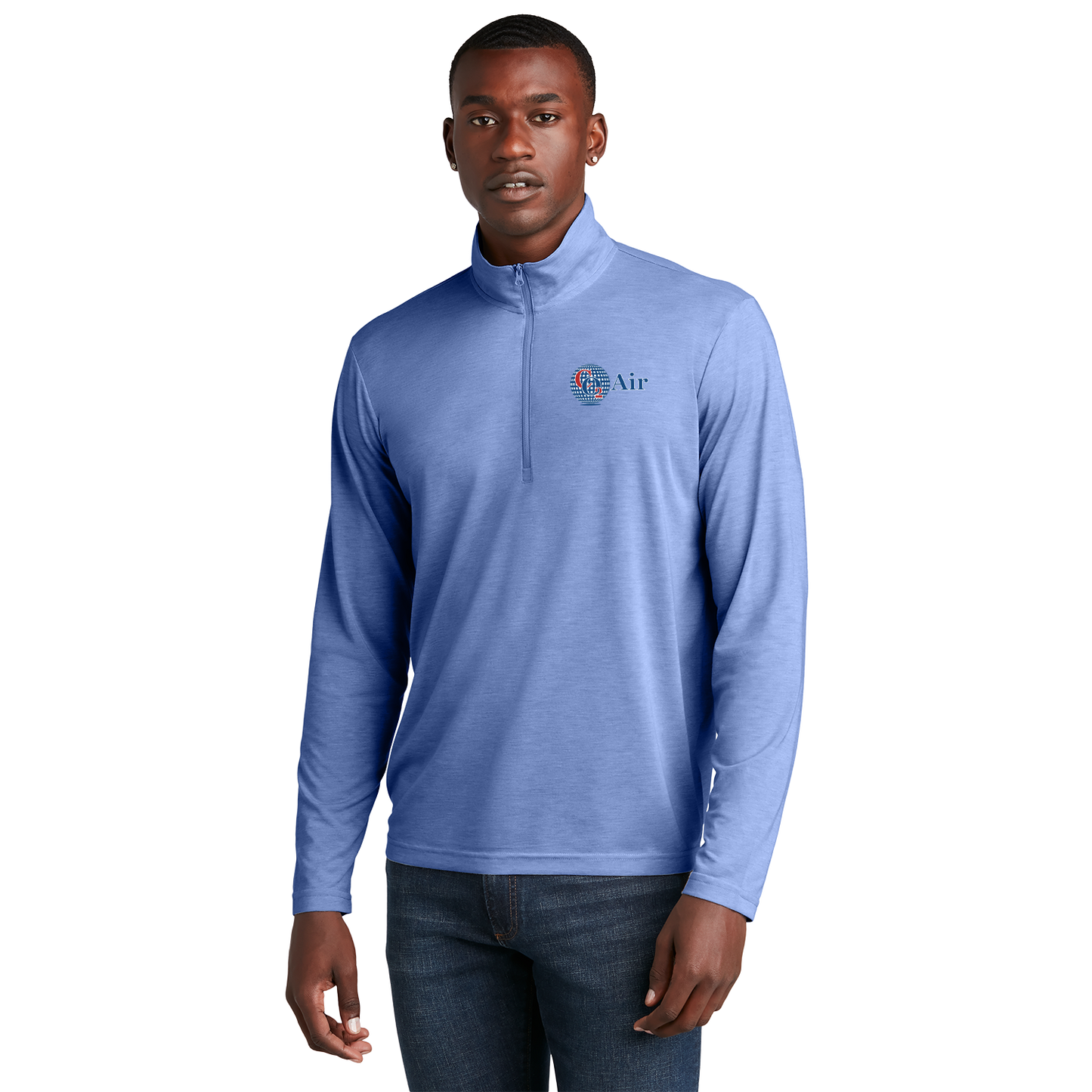 CO2 ST407 Sportek 1/4 zip Triblend pullover