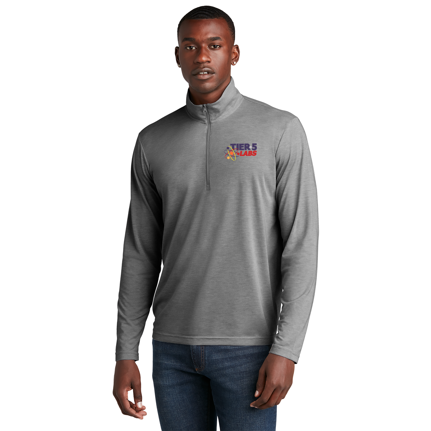 Tier 5 Labs ST407 Sportek 1/4 zip Triblend pullover