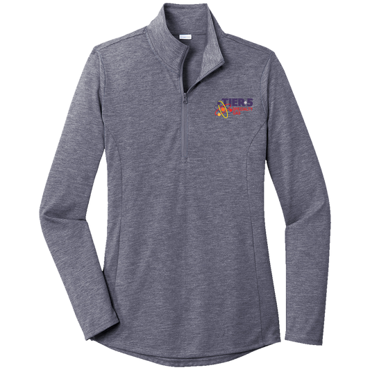 Tier 5 Specialty Gas LST407 Sportek Ladies 1/4 zip Triblend pullover