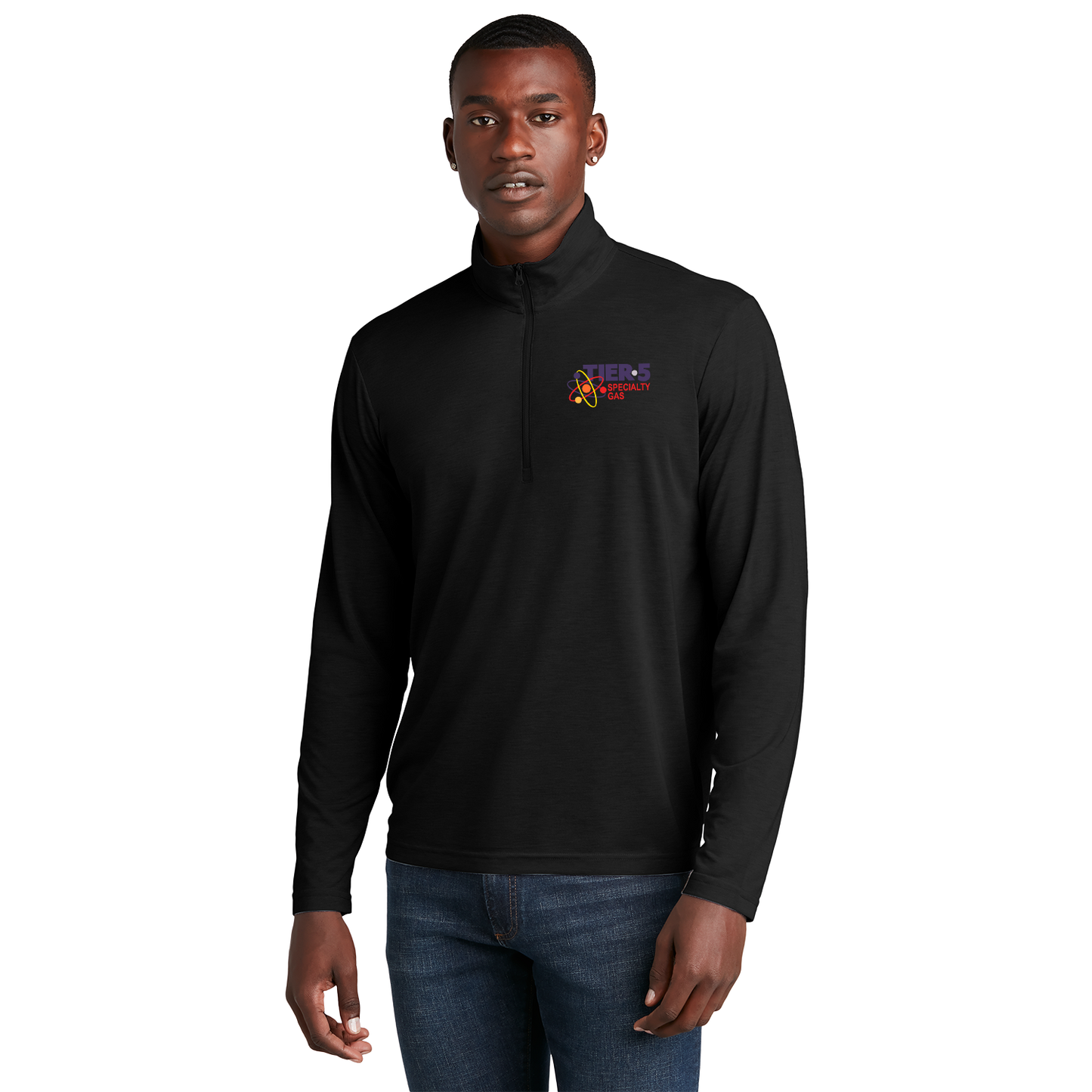 Tier 5 Specialty Gas ST407 Sportek 1/4 zip Triblend pullover