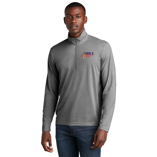 Tier 5 Specialty Gas ST407 Sportek 1/4 zip Triblend pullover