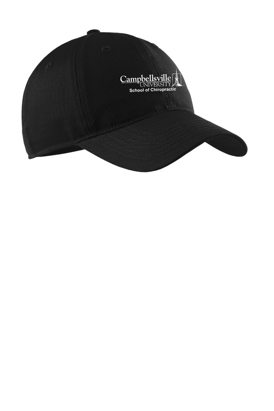 Campbellsville University Chiro EMB CP96 Solid Black Cap