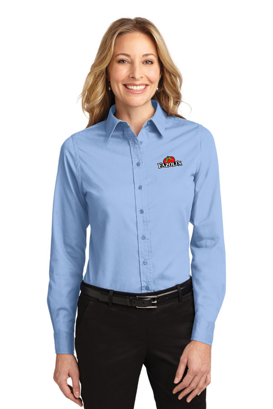 FZ   L608 Ladies long sleeve easy care shirt BRIGHT COLORS