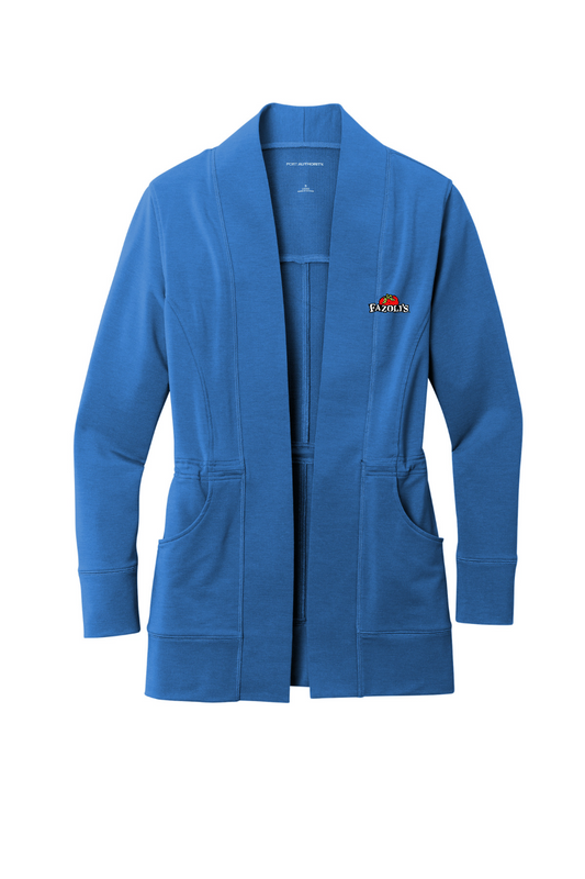 FZ   LK825 Port Authority Ladies Microterry Cardigan